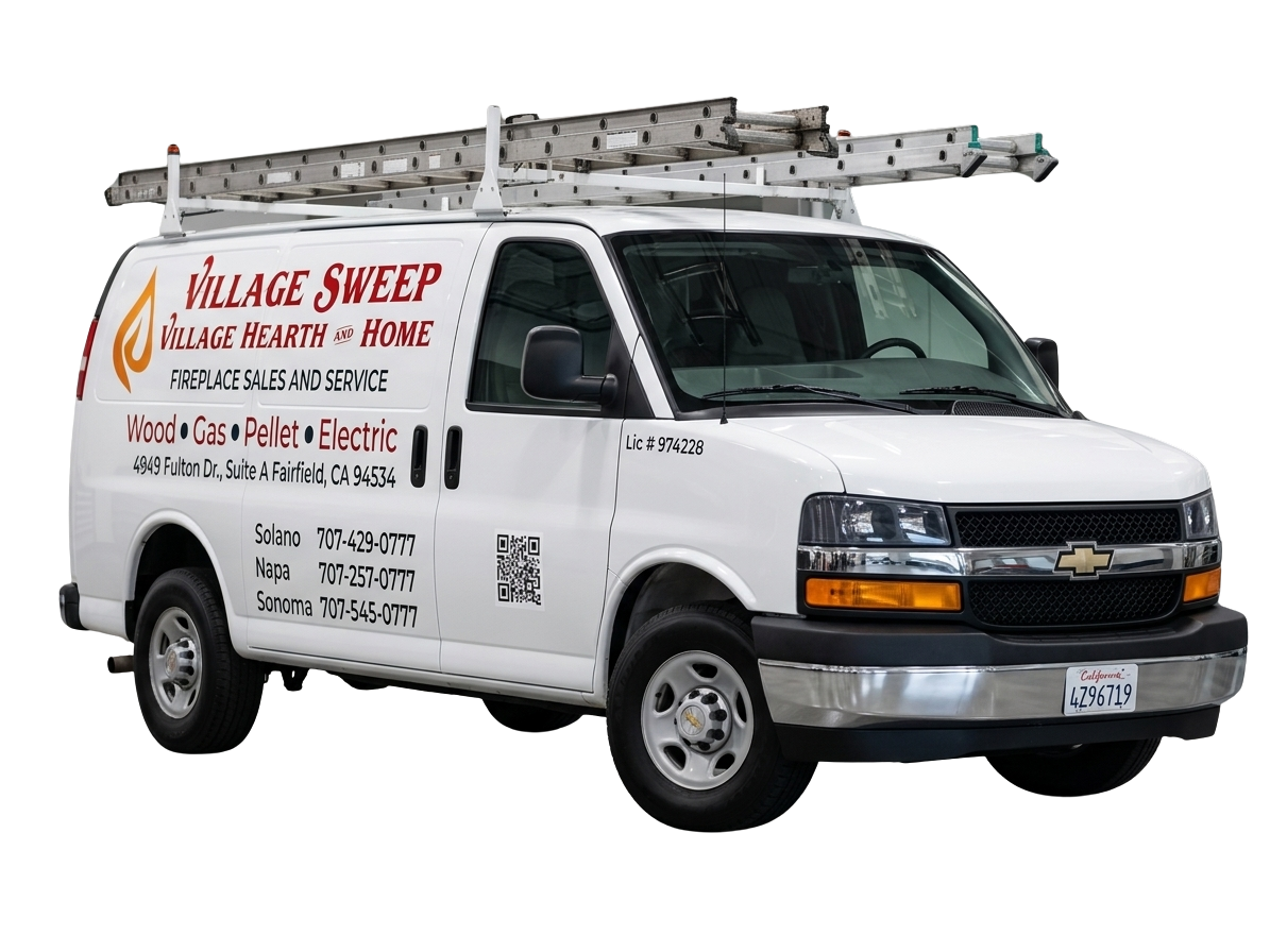 Village Sweep & Village Hearth service van — Fairfield, CA